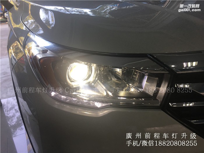 【廣州前程車燈】傳祺GS4升級案例 升級進口海拉6雙光透鏡  歐司朗氙氣燈套裝