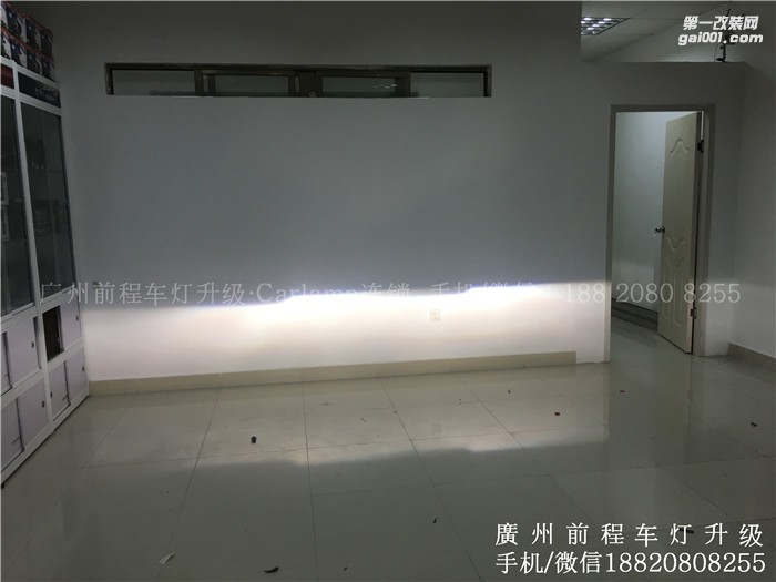 【廣州前程車燈 三菱 格蘭迪升級案例  升膜5+5雙光透鏡  漢雷氙氣燈套裝