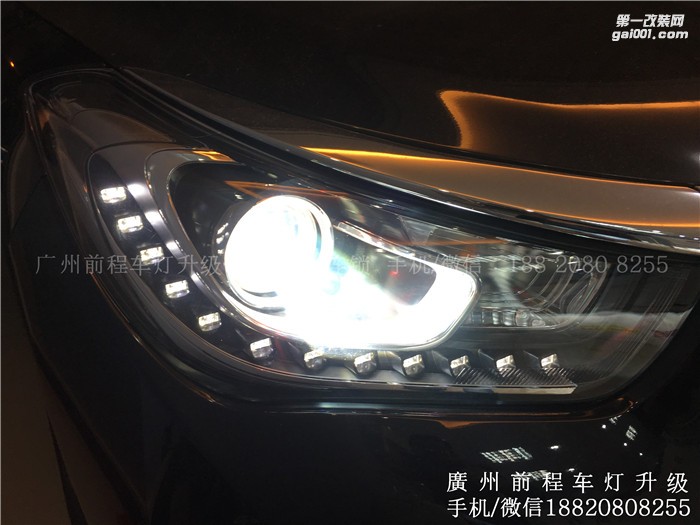 【廣州前程車燈】傳祺GA6升級案例  升級Carlamp鍍膜5+5雙光透鏡  漢雷氙氣燈套裝