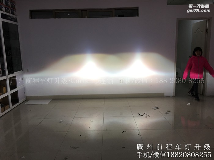 【廣州前程車燈】福特福克斯升級案例  升級Carlamp 鍍膜5+5 雙光透鏡  漢雷氙氣燈套裝