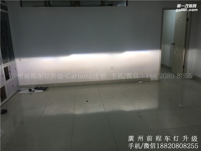【廣州前程車燈】長安CS75升級案例  升級進口拆車海拉5雙光透鏡  歐司朗氙氣燈套裝