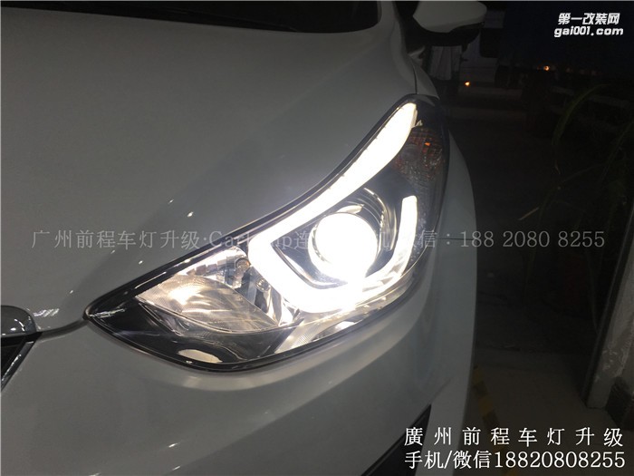 【廣州前程車燈】朗動升級案例  升級Carlamp 鍍膜5+5雙光透鏡  飛利浦氙氣燈套裝