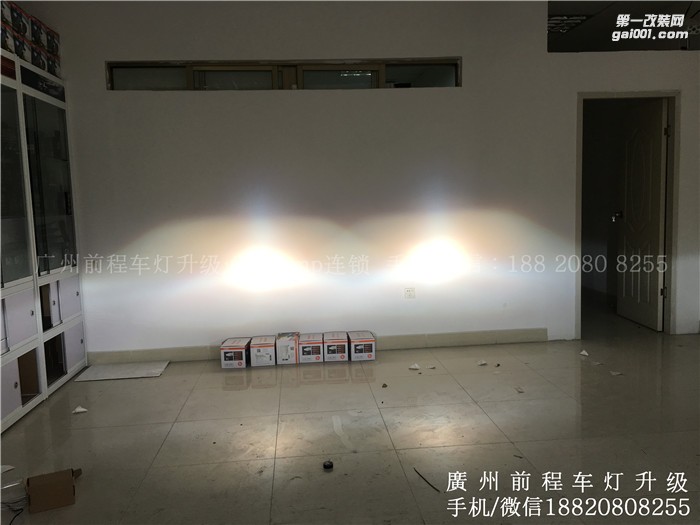 【廣州前程車燈】索納塔升級案例  升級Carlamp 鍍膜5+5雙光透鏡  飛利浦氙氣燈套裝