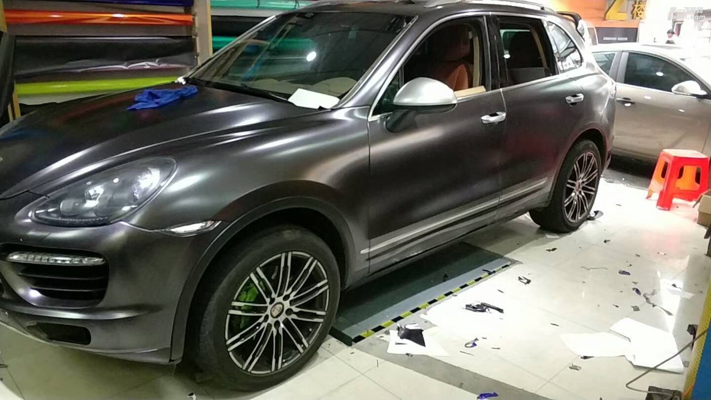 昆山保時捷卡宴全車電光灰