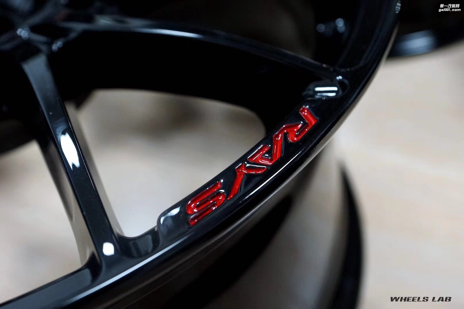 RAYS 2X7 鋼琴黑油漆翻新完成