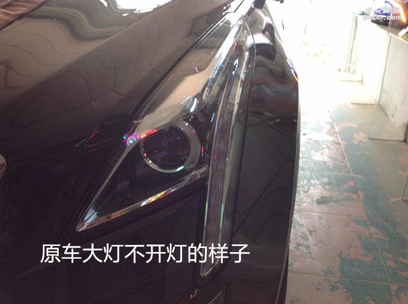 汽車大燈改裝 廣州凱迪拉克XT5大燈升級海拉5透鏡飛利浦套裝