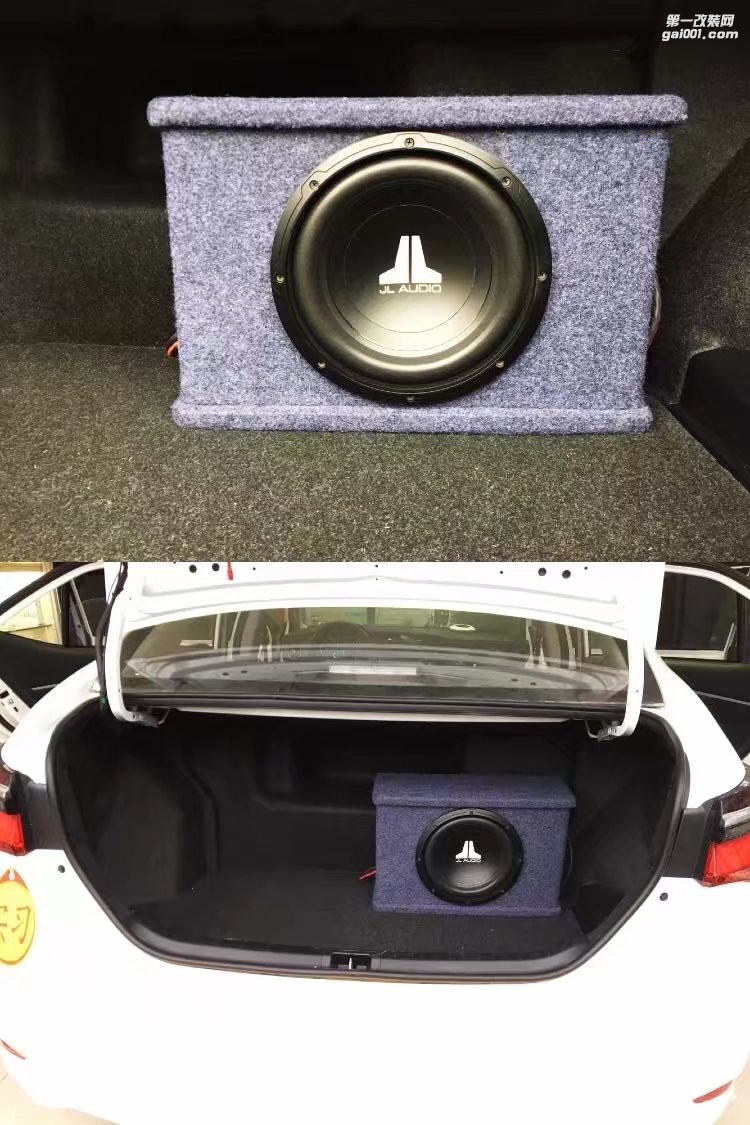 南宁汽车音响改装丰田卡罗拉双擎音响改装RS喇叭+8音度+捷力超低音
