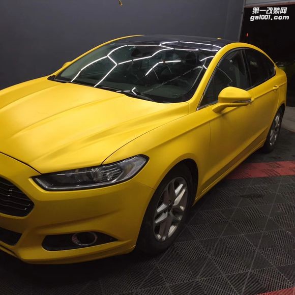 十堰車身改色福特電光黃改色膜 案例