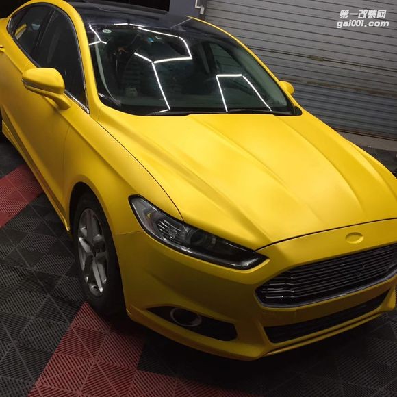 十堰車身改色福特電光黃改色膜 案例