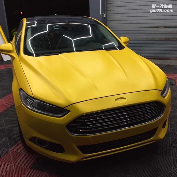 十堰車身改色福特電光黃改色膜 案例