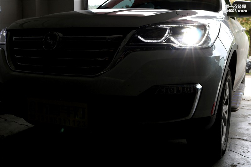【漢騰X7】貴陽漢騰X7車燈改裝米石LED智能雙光透鏡/貴陽黔鷹車燈改裝