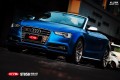 奧迪S5綢緞冰藍(lán)車身改色貼膜