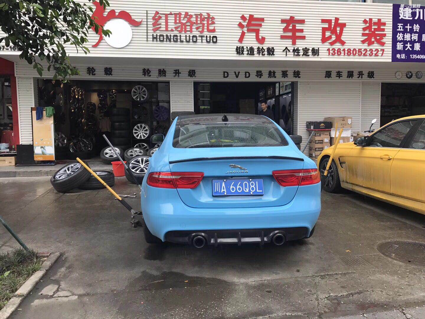 捷豹XEL 18寸升級(jí)19寸定制HRE p101輪轂輕量化胎齡