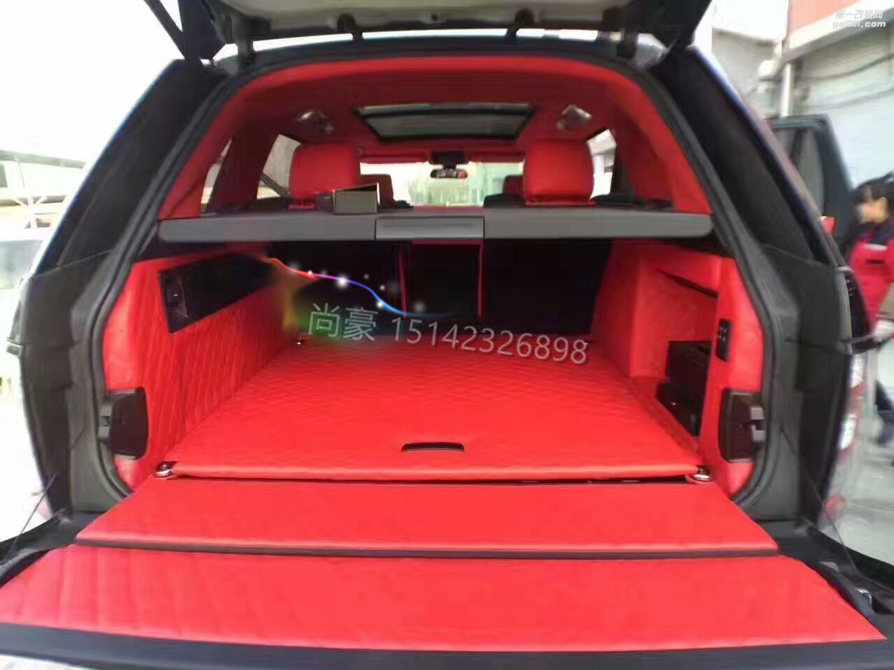 【東北尚豪內(nèi)飾】奔馳G系列GLS內(nèi)飾改裝案例（紅色）