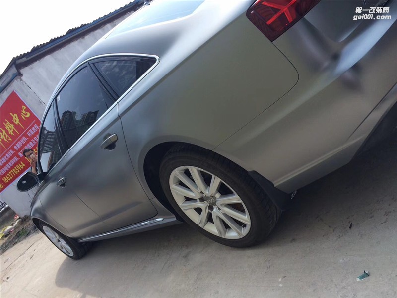 奧迪A6L車衣裳電光鈦灰改色車身貼膜