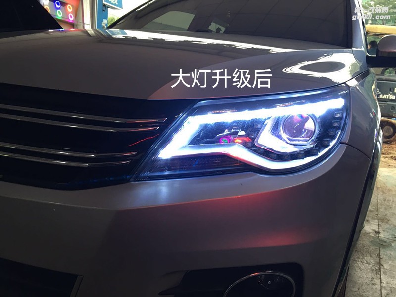 佛山汽車改燈 大眾途觀大燈升級(jí)海拉5雙光透鏡飛利浦氙氣套餐