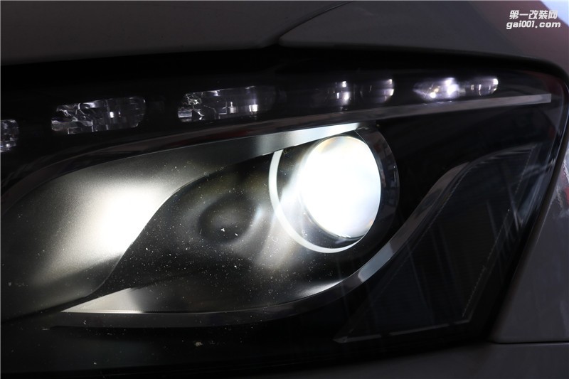 奥迪Q5车灯改装 奥迪Q5大灯升级改装全LED米石双光透镜 贵阳奥迪Q5改LED透镜大灯