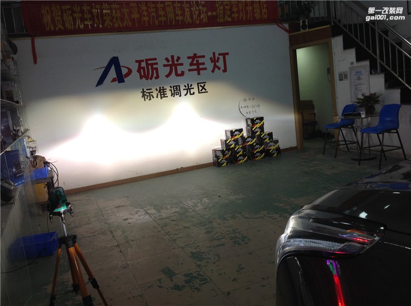 汽車燈光升級 廣州凱迪拉克XT5大燈升級海拉5雙光透鏡華科安定器