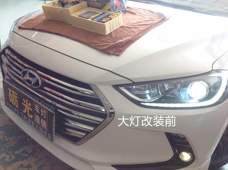 汽車大燈改裝 現(xiàn)代領動車燈升級NHK-高品質HID雙光透鏡頂級套餐 礪光車燈