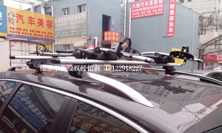 大眾邁騰旅行版拓樂車頂橫桿及591單車架及行李箱安裝實拍