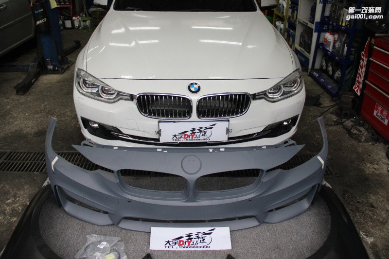 大宇車迷站 寶馬3系改裝M3前杠 M3葉子板