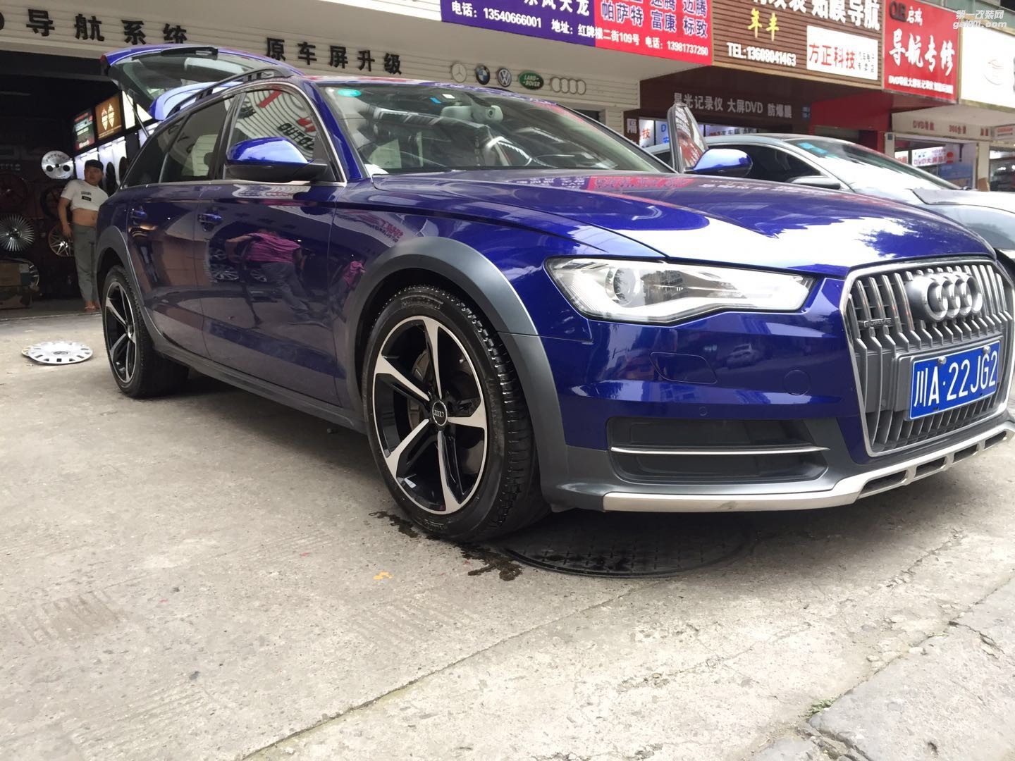 奧迪a6 allroad 升級(jí)19寸奧迪刀鋒鍛造輪轂