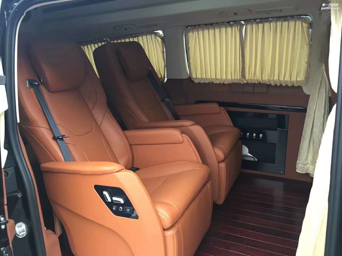 新威霆v260唯雅諾內(nèi)飾電動航空按摩座椅門改裝
