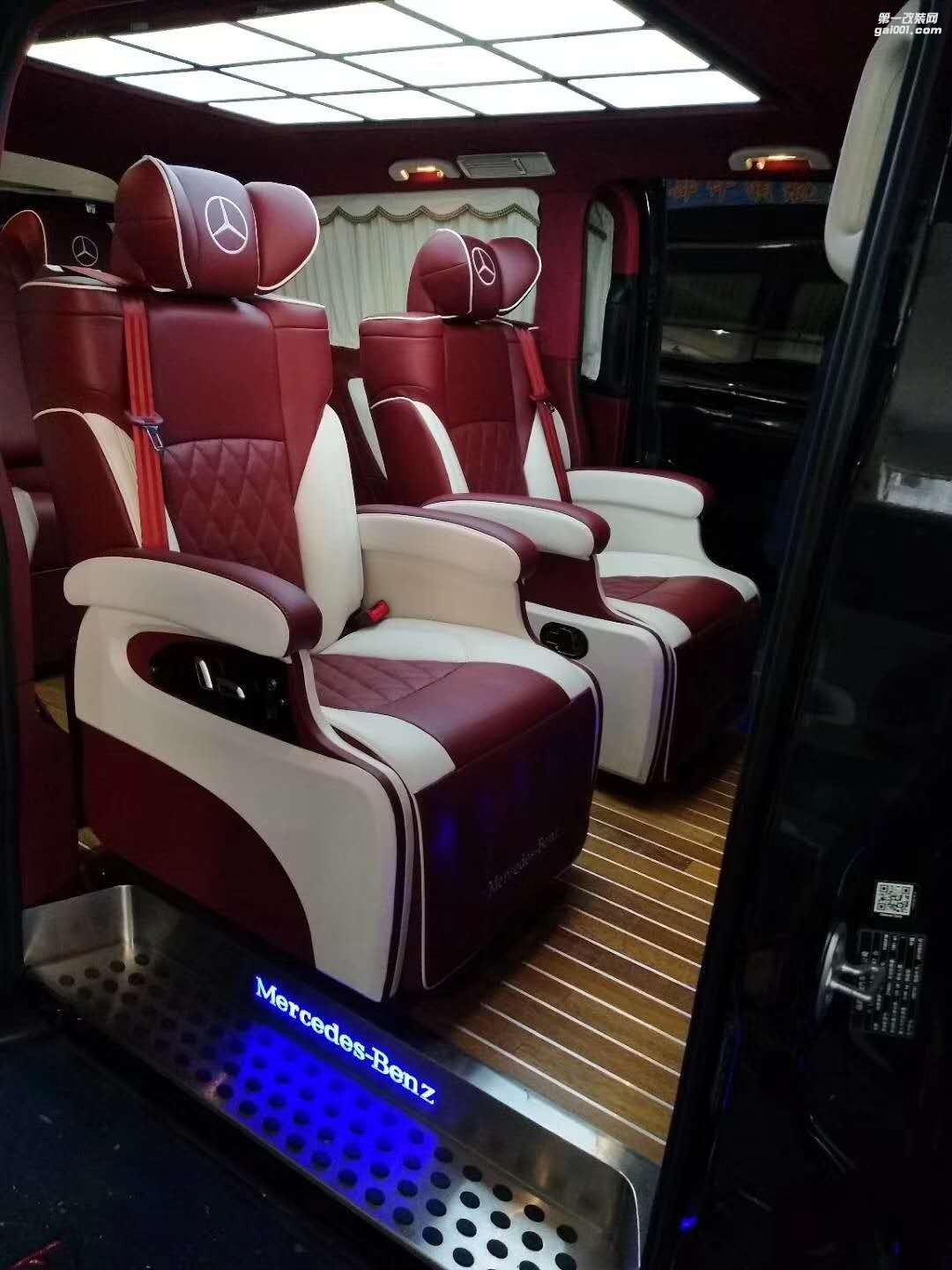 威霆v260唯雅諾凌特內(nèi)飾電動(dòng)航空按摩座椅電動(dòng)門改裝