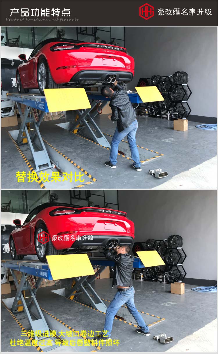 保時捷718/卡曼/博克斯特運(yùn)動版尾喉/GTS尾喉