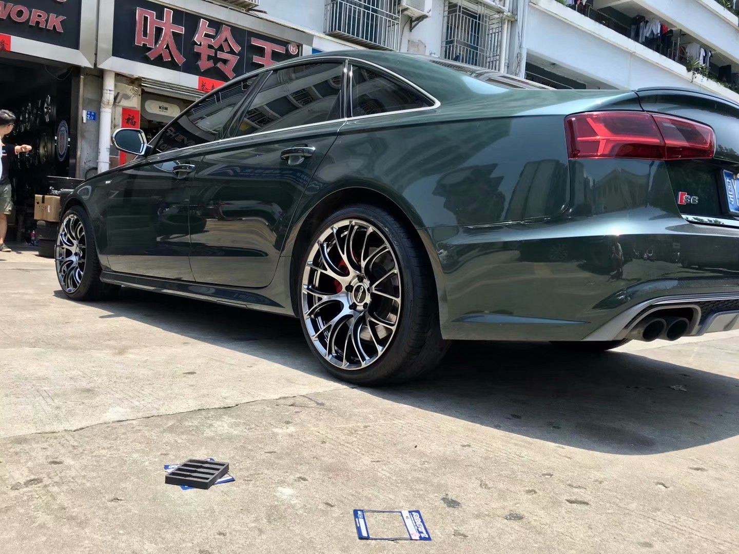 奧迪，換 最新款 RAYS  G16 完工！