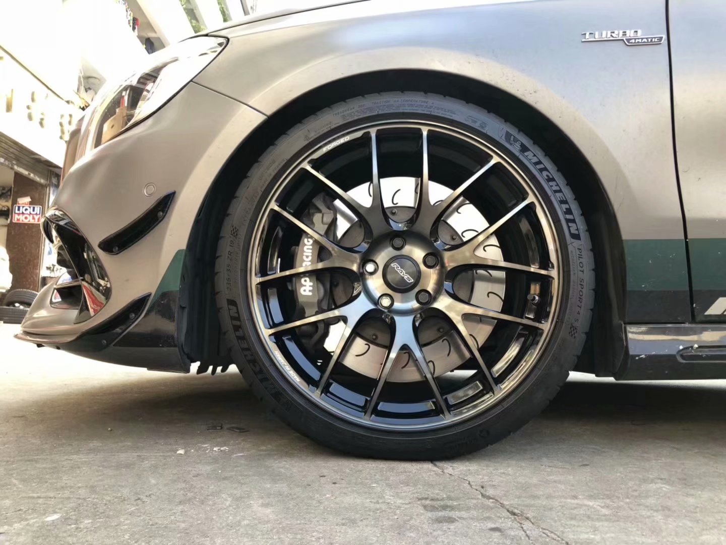 奔馳 A45 ，換 全新 日本 RAYS G27 19寸，完工！
