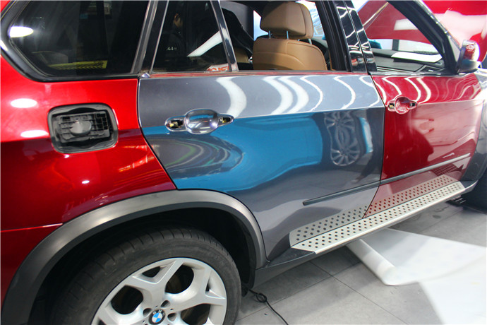 宝马X5水晶钛灰汽车改色膜长沙全车身改色贴膜