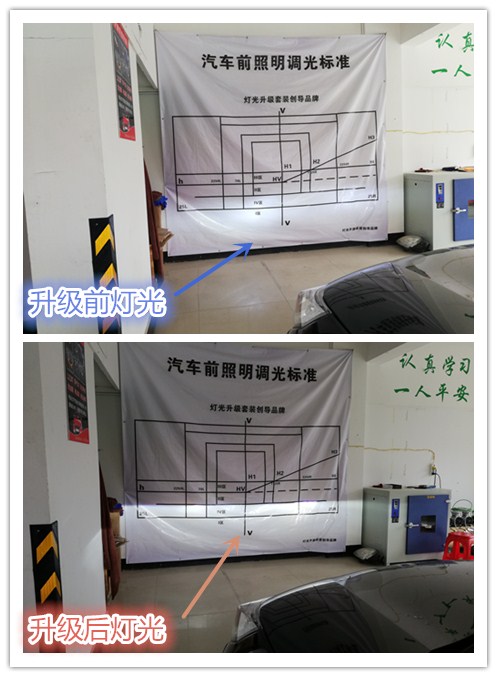 莆田涵江專業(yè)汽車大燈改裝店本田CR-V大燈改裝海5雙光透鏡+集成LED遠(yuǎn)光炮