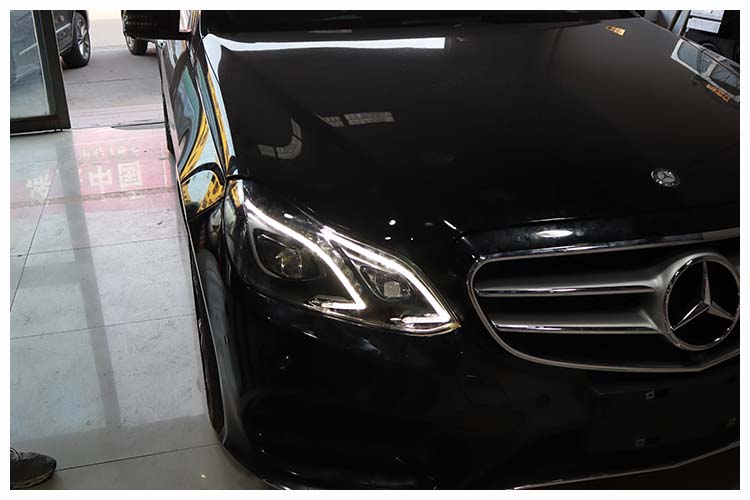 奔馳w212 奔馳E級 大燈改裝 低配改高配 全LED大燈 北京改燈