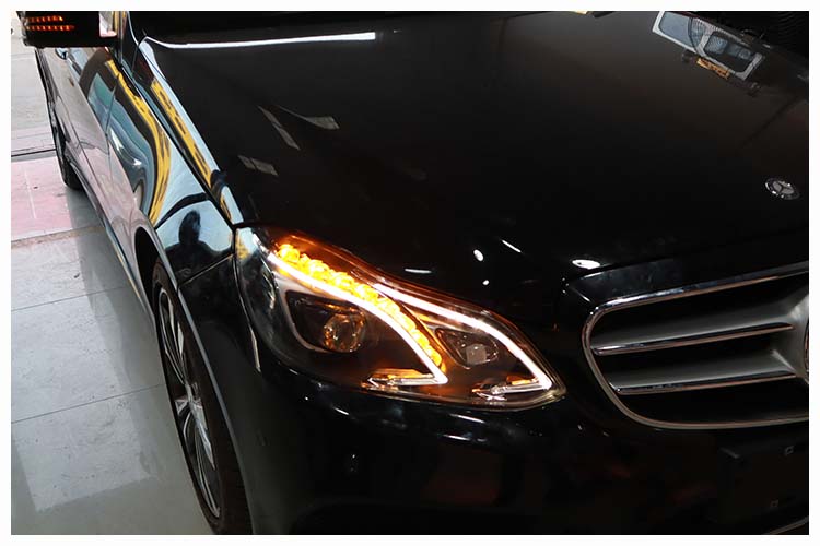 奔馳w212 奔馳E級 大燈改裝 低配改高配 全LED大燈 北京改燈