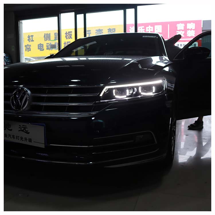 大眾輝昂 車燈改裝 低配改高配LED大燈 北京馳遠改燈