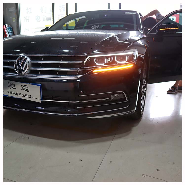 大眾輝昂 車燈改裝 低配改高配LED大燈 北京馳遠改燈