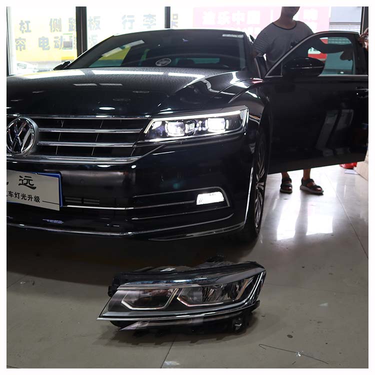 大眾輝昂 車燈改裝 低配改高配LED大燈 北京馳遠改燈