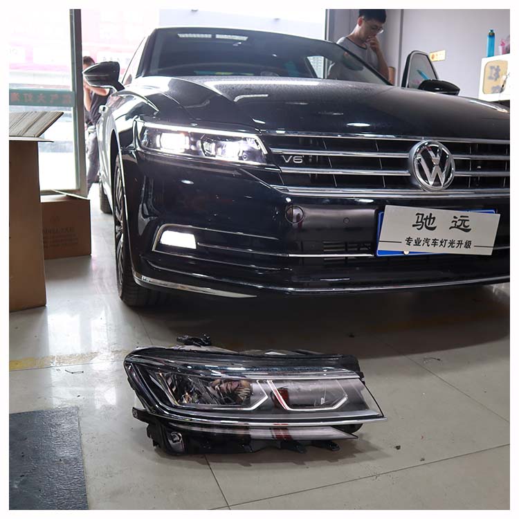 大眾輝昂 車燈改裝 低配改高配LED大燈 北京馳遠改燈