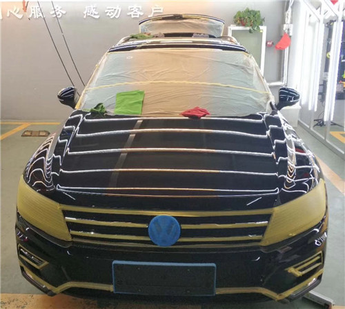 青州汽車鍍晶 途觀雙層疊加鍍晶 青州佳迅美車