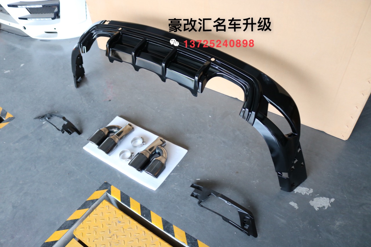 捷豹FPACE改裝運(yùn)動(dòng)版后杠四出尾喉 FPACE運(yùn)動(dòng)后包圍四出尾喉改裝案列