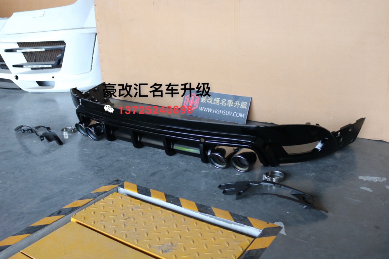 捷豹FPACE改裝運(yùn)動(dòng)版后杠四出尾喉 FPACE運(yùn)動(dòng)后包圍四出尾喉改裝案列