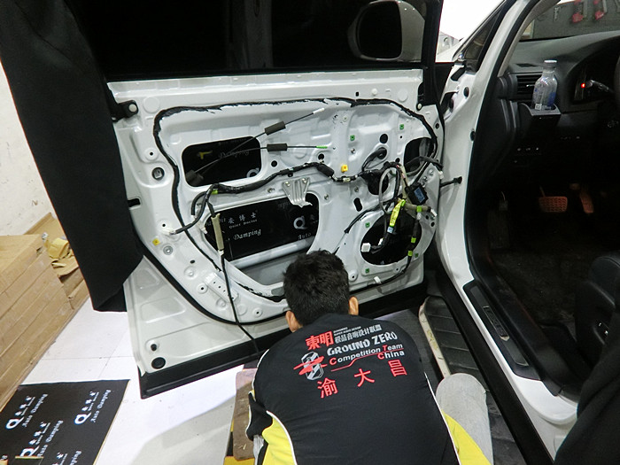 雷克薩斯RX270汽車音響改裝德國零點三分頻 DSP處理器 重慶渝大昌