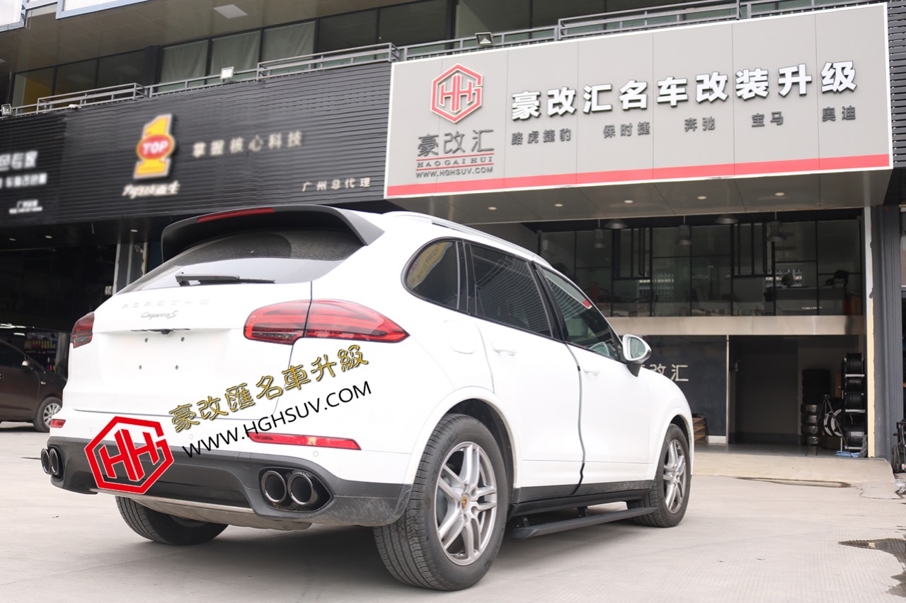 11-18保時(shí)捷卡宴GTS尾喉 卡宴四出運(yùn)動尾喉黑鈦尾喉