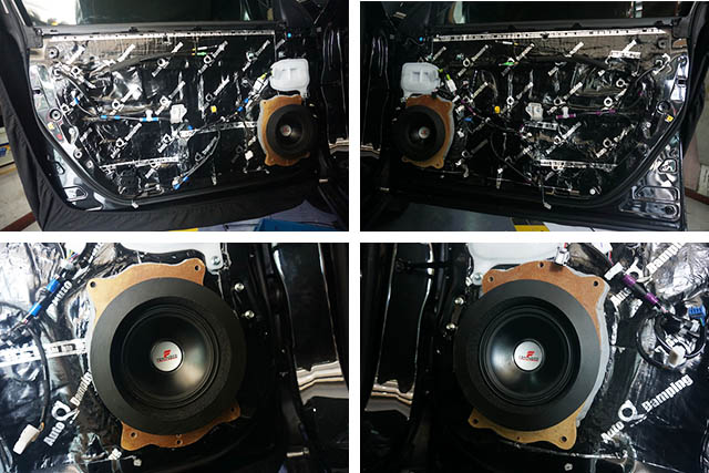 雷克薩斯ES200汽車音響改裝德國零點和意大利史泰格 重慶渝大昌