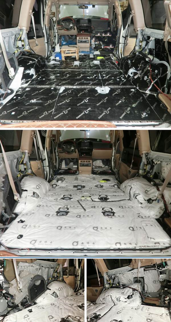 豐田蘭德酷路澤汽車(chē)音響改裝意大利史泰格和全車(chē)安博士隔音 重慶渝大昌