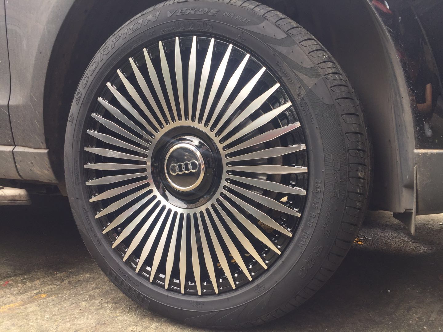 奥迪Q5升级 改装轮毂   20寸悬浮锻造轮毂 网红轮毂