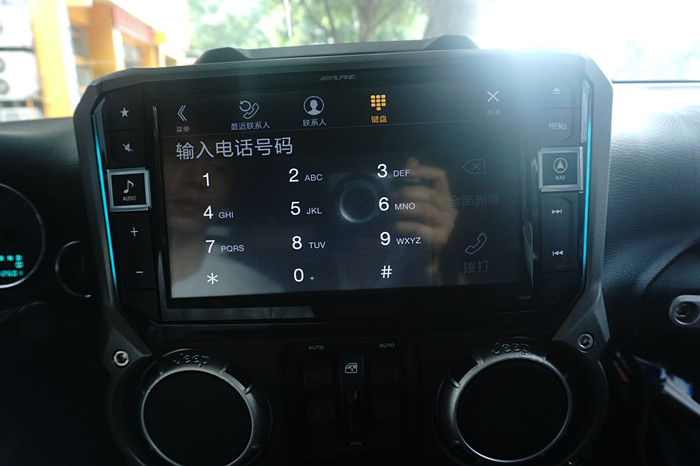 Jeep牧馬人改裝阿爾派X109-WRA專用主機(jī) 道可視360度全景_重慶渝大昌