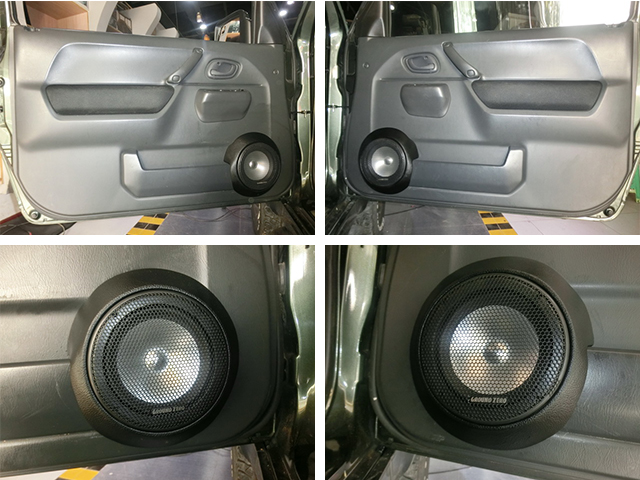 鈴木吉姆尼汽車音響改裝意大利史泰格和德國(guó)零點(diǎn) 全車GT隔音 重慶渝大昌