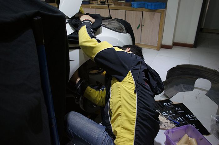 福特嘉年華汽車音響改裝零點(diǎn)和來福 全車安博士隔音 重慶渝大昌